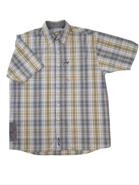 Vintage Y2K Shady LTD Future Classic Eminem Cotton Plaid Button Up Shirt. Large